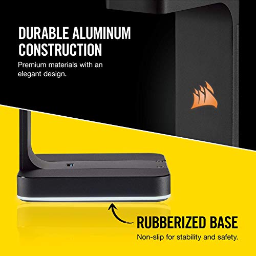 Corsair ST100 RGB Premium Headset Stand with 7.1 Surround Sound - 3.5mm and 2xUSB 3.0 - Image 5