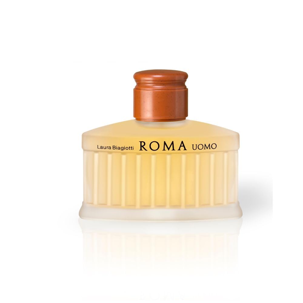 Laura Biagiotti – Roma Uomo Eau de Toilette 125 ml – Parfüm Herren – Orientalisch-holzige Duftkomposition – Verführerische und würzige Noten – Ikonischer Flakon inspiriert vom Pantheon in Rom