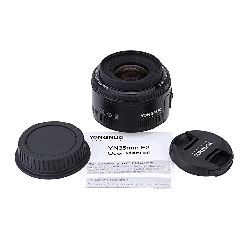 Yongnuo YN35MM Canon – Objektiv für Reflexkamera (f/2.0 AF/MF), schwarz – Bild 4