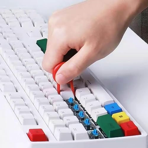 GLUN® Multipurpose Cleaning Brush 5-in-1 Multi-Function Cleaning Tools Kit (Keyboard Brush, TWS Cleaner, Key Puller, Metal Pen Tip, High Density Brush) Random 3 419OQvVKX8L