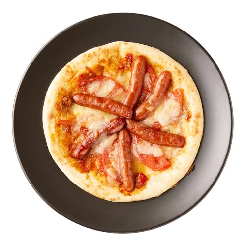 ぶどうの樹シェフ特製 自家製ソーセージと地元農家さんのパプリカのピザ 約15cm×1枚 pizza ピッツァ オリジナルピザソース トマト 自家製ソーセージ 茶美豚 パプリカ 簡単調理 洋食 惣菜 加工食品 冷凍
