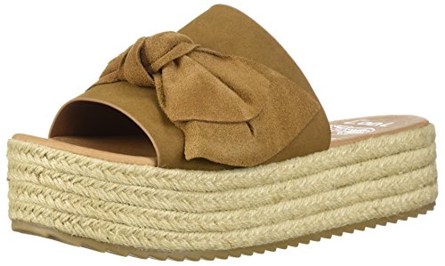 Coolway Women's Winky Espadrille Wedge Sandal, Leather, tan, 38 Medium EU (7-7.5 US)