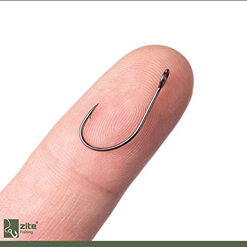 Foto von Zite Fishing Forellen Spoon-Haken in Größe 8-10 STK Scharfe Einzelhaken Trout Spoons & Wobbler Angeln - Forellenhaken Set Ultra Light Spinnfischen (Größe 8)