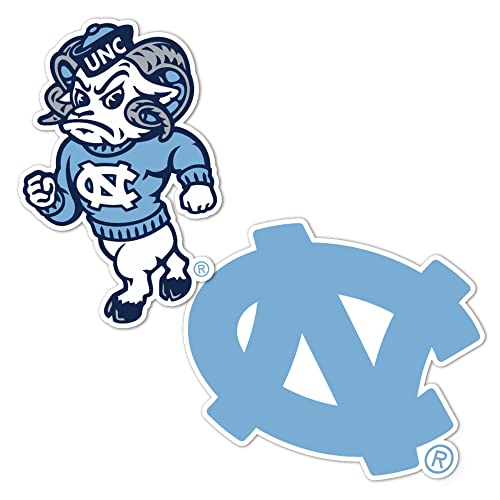 Desert Cactus University of North Carolina Sticker Tar Heels UNC Heels Vinyl Decal Laptop Water Bottle Car Scrapbook (4 Inch Set VB)