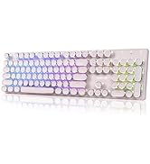 【新品未使用】有線 タイプライター型キーボード　ゲーミング Amazon.co.jp: DIGIBLUSKY メカニカル キーボード ゲーミング 青軸