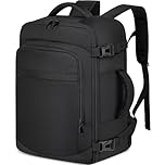 Zaino per Ryanair 40x20x25 Zaino da Viaggio Aereo Bagaglio a Mano 40x20x25 per Ryanair e Wizzair 20L Piccolo Borsa da Cabina per Voli Borsa da Viaggio Aereo Zaini Casual 14 Pollici Porta PC,Nero