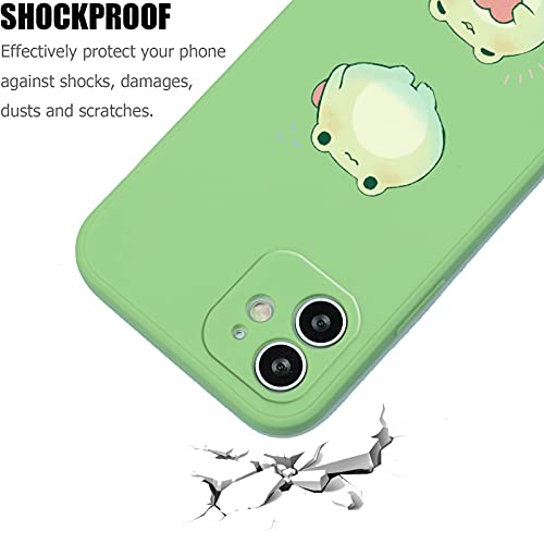 Compatible With Iphone 12 Pro, Cute Frog Love Pattern Phone Case For Iphone 12 Pro,Kawaii Iphone Case With Cool Design For Girls Women Kids With Durable Soft Slim Bumper Protective Case Cover #TOP3