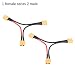 Produktbild Dilwe 2 Stück XT60 Serie Kabel, Akku Pack Anschluss Adapterkabel für RC Lipo(1 weiblich zu 2 männlich)