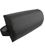 Headrest Pillow for Recliners, Zero Gravity Chair Replacement Pillow with Strap, Large 16.2' Length Outdoor Chaise Lounge Chair Pillow for Neck Lumbar Support, Black