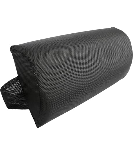 Headrest Pillow for Recliners, Zero Gravity Chair Replacement Pillows with Strap, Large 16.2" Length Outdoor Chaise Lounge Chair Cushion for Neck Lumbar Support, Black