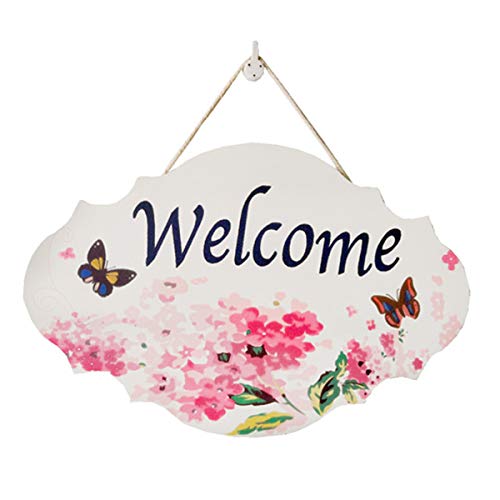 ZOONAI Welcome My Room creativo colgante rústico porche familiar bienvenida puerta delantera...