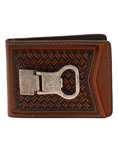 Nocona Western Money Clip Mens Leather Bifold 3