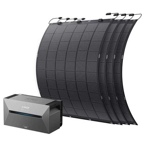 ALLDREI® Balcón central eléctrica E1600 Pro con panel solar – Banco solar E1600Pro All in One de almacenamiento de energía 1,6 kWh, juego completo con módulos solares flexibles de 900 W (4 x 225 W)