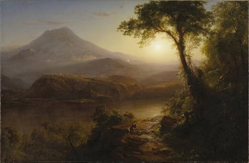 Tableaux sur toile paysage tropical Frederic Edwin Church art moderne murale 60x90cm
