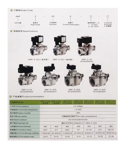 Vanne à diaphragme G3/4 à ouverture rapide SCG353A044 24V - 3