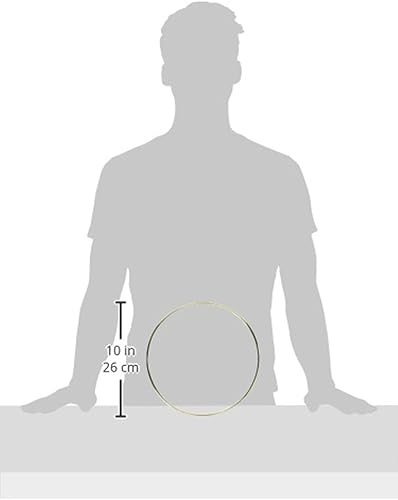 Miniatura 2 de Anillo de metal dorado Darice, 14 pulgadas