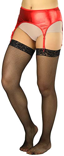 Image of ToBeInStyle Women's Wet Look Garterbelt
