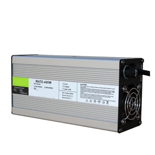 BADIKA Blei-Säure-Batterieladegerät 72V 5A Ladegerät intelligente Aluminium Shell ist Geeignet for 72V Outdoor Blei säure Batterie Maschine Dreirad intelligente Lade(3P GX16,U.S)