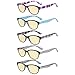 Eyekepper 5 Pack Computer Reading Glasses Cat Eye Blue Light Blocking Readers Yellow Tinted +1.75