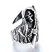 ZMY Home Scary Skull Rings Grim Reaper Ring Stainless Steel Jewelry Rings Knuckle Biker Scary Ring for Skull Gift (9)