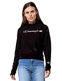 Champion Women's Reverse Weave Pullover Hood, Tonal Black Scrunch dye, Medium