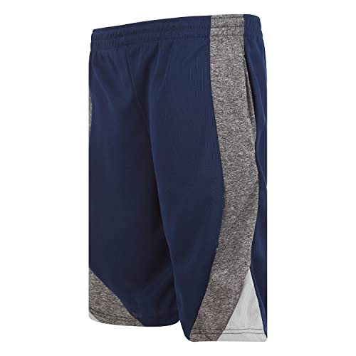 X Game Time - 4 Pack Boy's Active Mesh Shorts Athletic Performance Shorts With Side Panel (Medium, Set B) #TOP3