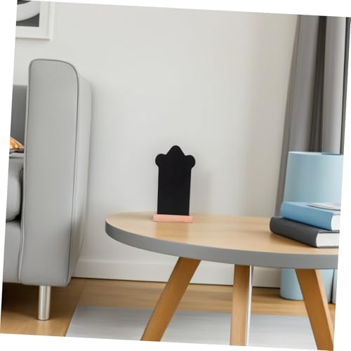 Mini tableau ardoise bois Zerodeko 16 pièces avec support de table