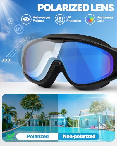 Image of Swim Goggles 2 Pack, Wide View Anti Fog&UV Swimming Goggles for Audlt, No Leaking Swim Glasses for Men Women Youth