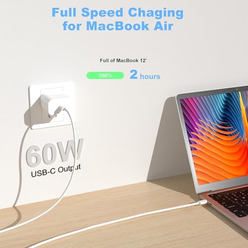 Image of Mizi 60W USB C to USB C Cable (3.3feet), Fast Charging for iPhone 16 /15 Series, Galaxy S24 /S23, iPad Pro /Air, MacBook Pro /Air and More - White