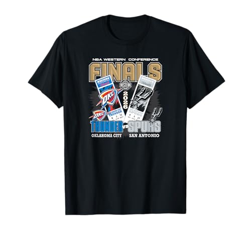NBA 2026 Western Conference Finals Thunder vs Spurs Face Off T-Shirt