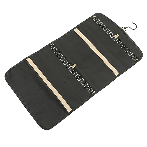 TOGEVAL Hanging Jewelry Organizer Bag Double Sided Travel Storage for Necklaces Earrings and Rings Compact Design for Home Display and Decoration