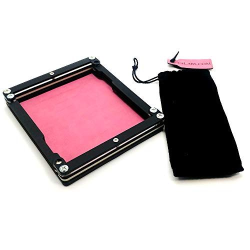 Dice Tray Travel Pocket Tray-Collapsible C4Labs (Pink)