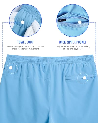 Image of maamgic Mens 5 inch Gym Running Shorts for Men 2 in 1 Quick Dry Workout Athletic Shorts