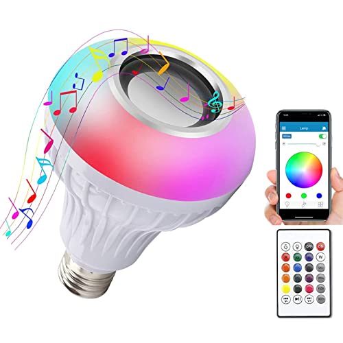 ILC Lampadine LED RGBW E27 12W (confezione Da 2) Con Telecomando, Bianco Caldo 2700K, 1050 Lumen, Cambio Colore E 6 Modalità