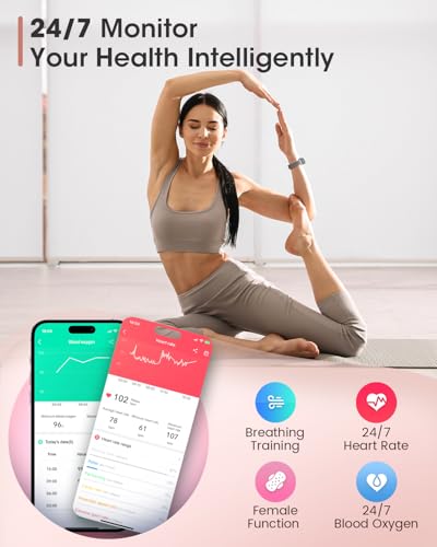 Image of Slim Fitness Tracker, Smart Watches for Men /Women with Heart Rate /Blood Oxygen /Sleep Monitor, IP68 Waterproof Activity Trackers and Smart Watch for Phones with Step Tracker, Pedometer for Women Men