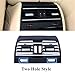 QOYGZ Car Fresh Rear Air Conditioner AC Vent Grille Panel Outlet Cover Trim for BMW 7 Series F01 F02 750I 750Li 64229118249 2009-2016(Black-Two Holes)