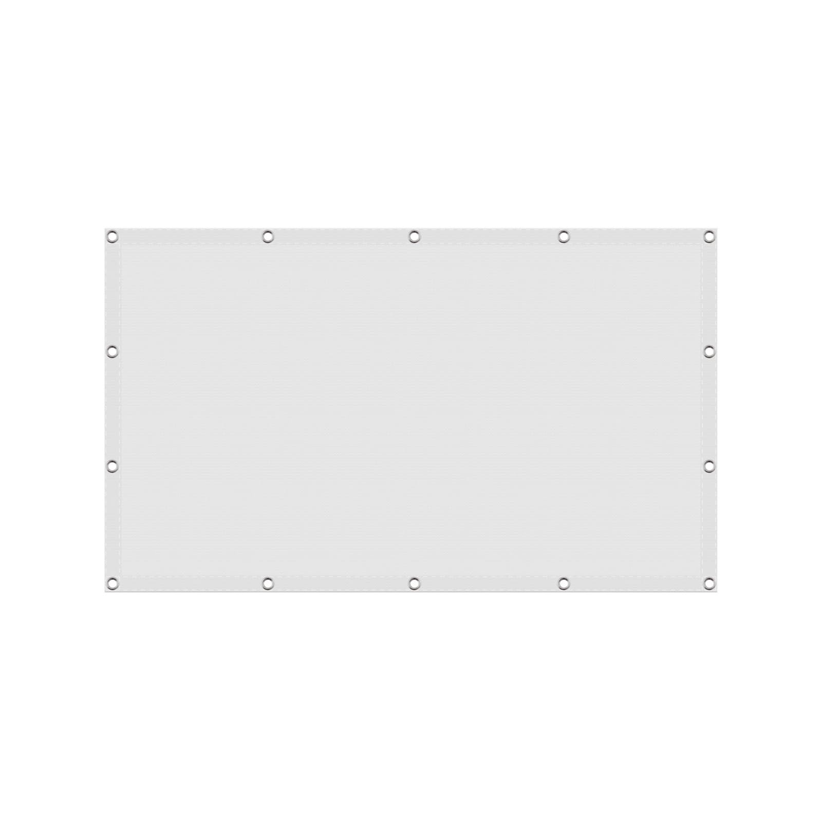 Żagiel Przeciwsłoneczny 1.8 x 4 m Odporna Na Warunki Atmosferyczne, Trwała, Z Filtrem Uv, Prostokątna, Wodoodporna Żagiel Przeciwsłoneczny Na Kemping, Do Altany, Biały