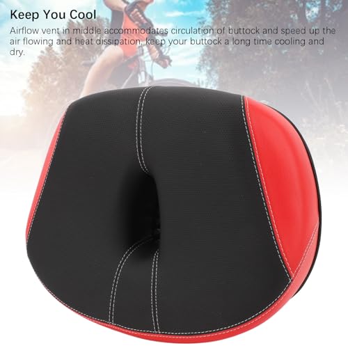 Selle de vélo sans nez confortable grand format avec coussin doux - 6