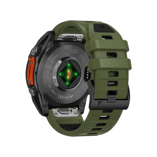 22mm 26mm QuickFit 2FVJQxgɓKGarmin Fenix E8 47mm 51mm 7X 6X/Epix Pro/Enduro 3(Army Green Black,QuickFit 22mm)