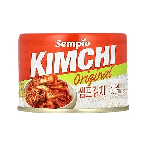 Sempio Kimchi en Lata (Original, 160g) - Auténtico Kimchi Coreano de Col Napa en Lata. Vegano, No Transgénico | Ya disponible en tu tienda friki favorita! En mundofriki.es!