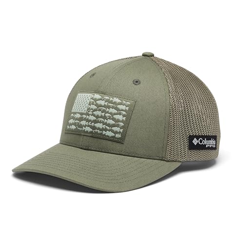 Image of Columbia Unisex Adult PFG Logo Mesh Ball Cap