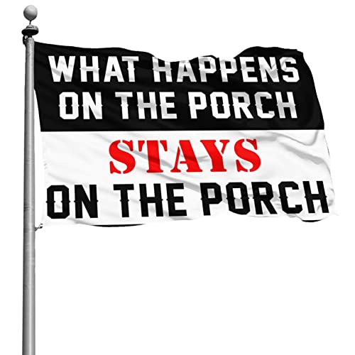 Drapeau de porche extérieur grand format pour habiller votre terrasse en automne 152x244