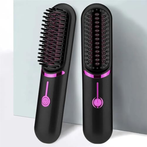 Cepillo alisador de cabello mini inalámbrico portátil miniatura 5