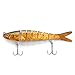 HISOO Fishing Lures for Bass Trout Multi Jointed Crank Bait Swimbaits Slow Sinking Swiming Bass Freshwater Saltwater Lifelike Fishing Lures