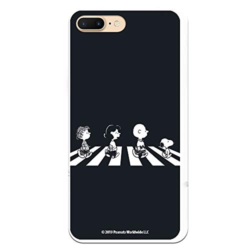 Funda para iPhone 7 Plus - iPhone 8 Plus Oficial de Snoopy Personajes Beatles para Proteger tu móvil. Carcasa para Apple de Silicona Flexible con Licencia Oficial de Peanuts.