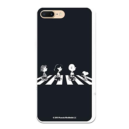 Funda para iPhone 7 Plus - iPhone 8 Plus Oficial de Snoopy Personajes Beatles para Proteger tu móvil. Carcasa para Apple de Silicona Flexible con Licencia Oficial de Peanuts.