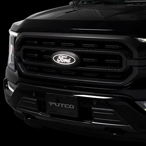 2018-2020 Ford F150 - Putco Luminix White Led Grille Emblem Fits W/Front Camera - Plug-N-Play Harness (Fuse Box Install) #TOP2