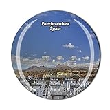 Imán de nevera Fuerteventura España Imán de cristal para el turismo recuerdo colección de regalo refrigerador magnético