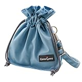 Nature Collection Bag for Rock,Leaf, Pine Cones, Beach Glass, Kids, Teens & Women Canvas Crossbody Treasure Hunting Bag with Drawstring Closure,Sand-Sifting Mesh Bottom & 2 Compartments Gift Blue