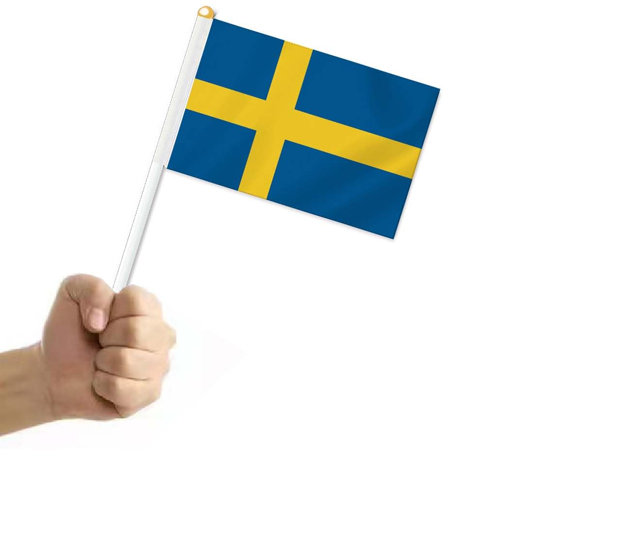 25 banderas de Suecia, decoración de mano de Suecia, bandera de Suecia, decoración hecha a mano, bandera de Suecia